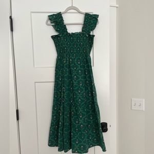 Hill House Ellie Emerald Trellis Nap Dress, size XS, worn once